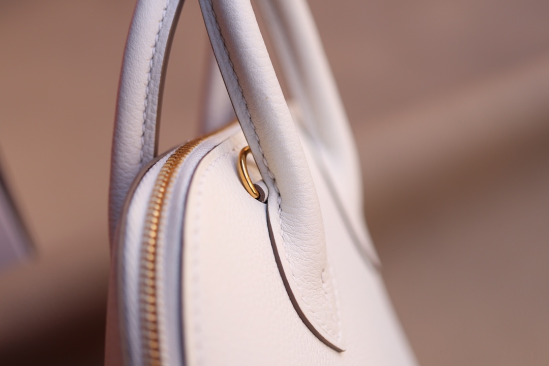 에르메스 미니 볼리드백 화이트 금장 에버컬러